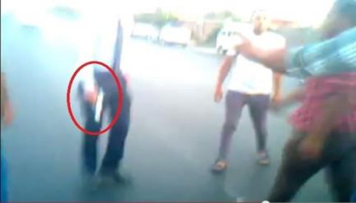 بالفيديو.. شاهد وكيل نيابة يطلق النار على سائق اصطدم بسيارته في القليوبية