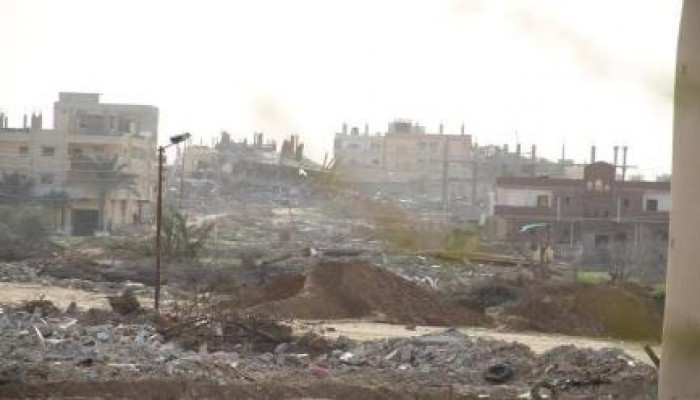 ميلشيات السيسى تنسف عمارة سكنية برفح بزعم وجود نفق بداخلها