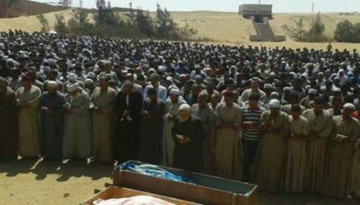 جنازة مهيبة لتشييع جثامين شهداء "العطف" بالعياط