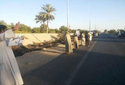بالصور و الفيديو : أحرار كوم أمبو يطالبون بإسقاط حكم العسكر في سلسلة بشرية