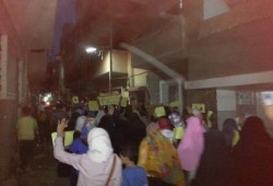 المنيا - بالصور : ثوار مدينة ملوي ينظمون مسيرة ليلية حاشدة ضد الانقلاب