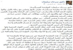 د. سرحان سليمان يكتب: الانقلاب يصنع معارضة على عينه لتجميل المشهد الانقلابي