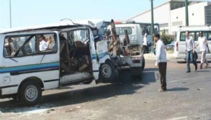 مصرع 3 طالبات وإصابة 10 آخرين خطيرة في حادث تصادم بأسيوط
