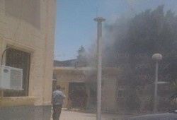 حريق داخل مستشفى سمالوط بالمنيا