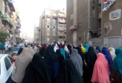 بالصور : مسيرة حاشدة ببورسعيد ضد الانقلاب العسكري وتفاعل كبير من الأهالي