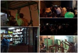 شاهد بالصور : تفاعل الأهالي مع مسيرة ليلية لشباب الفيوم ضد الانقلاب العسكري