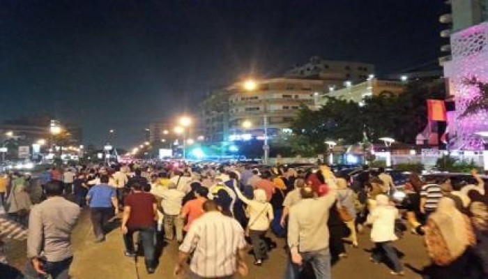مسيرة ليلية حاشدة لثوار مدينة نصر ضد الانقلاب العسكري