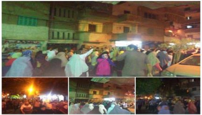 الاسكندرية - بالصور : مسيرة ليلية بالرمل ضد الانقلاب العسكري