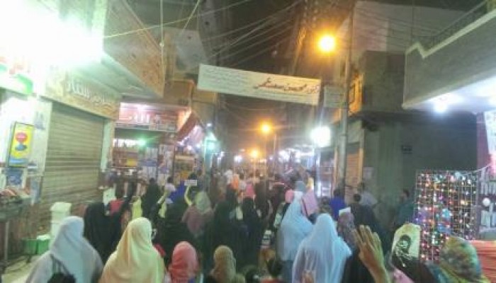 المنيا - بالصور : حي شاهين بالمنيا يتفاعل مع الثوار و الأطفال و الشباب يشاركون بالمسيرة