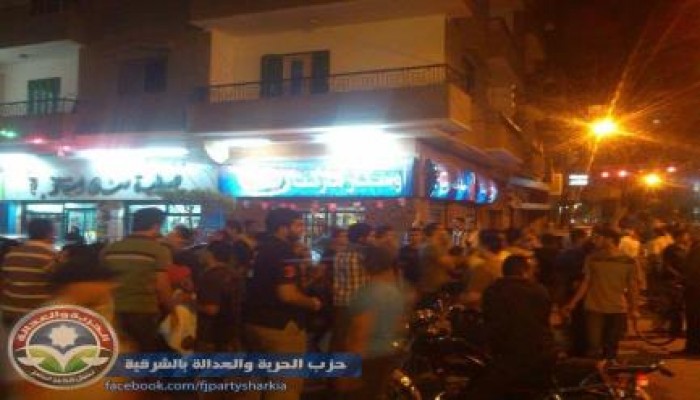 الشرقية - بالصور : ثوار الزقازيق يخرجون بمسيرة حاشدة ضد الانقلاب من أمام مقر الإخوان