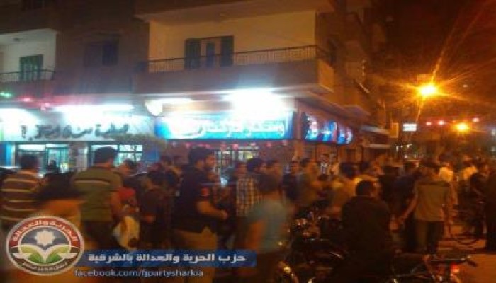 الشرقية - بالصور : ثوار الزقازيق يخرجون بمسيرة حاشدة ضد الانقلاب من أمام مقر الإخوان