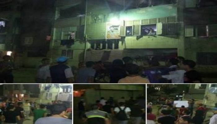 مسيرة ووقفة لشباب ضد الانقلاب بشبرا الخيمة