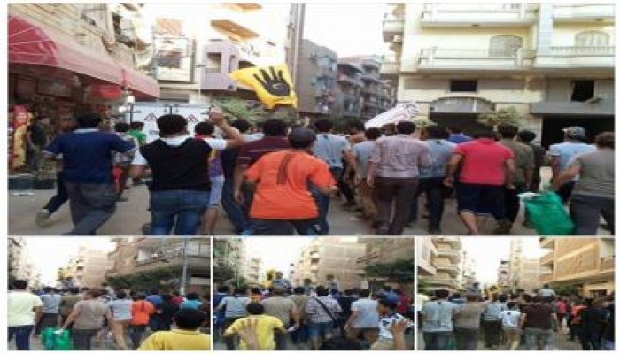 الدقهلية - بالصور :  مسيرة لألتراس نهضاوى وعفاريت المنصورة تمر أمام منازل الطلاب المعتقلين