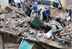 وفاة شخص جراء انهيار جزئي لاحد العقارات بوسط الاسكندرية