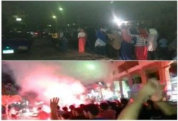 دمياط - بالصور : مسيرة لشباب ضد الانقلاب بدمياط الجديدة