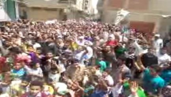 الآلاف من أبناء ناهيا ينتفضون ضد الانقلاب في جمعة "الحرية لمصر" (بث مباشر)