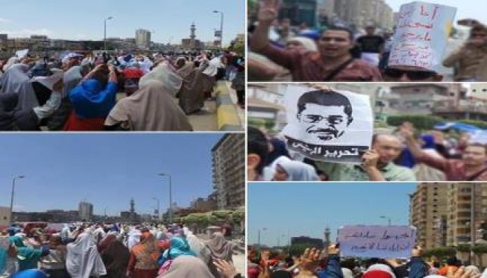 مسيرة حاشدة بكفر الدوار  في بداية أسبوع الحرية مصر