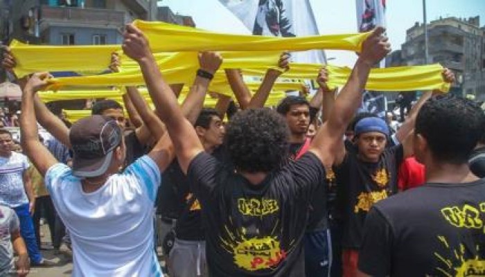 ملف مصور من مسيرة المطرية اليوم بحضور ربعاوي ونهضاوي