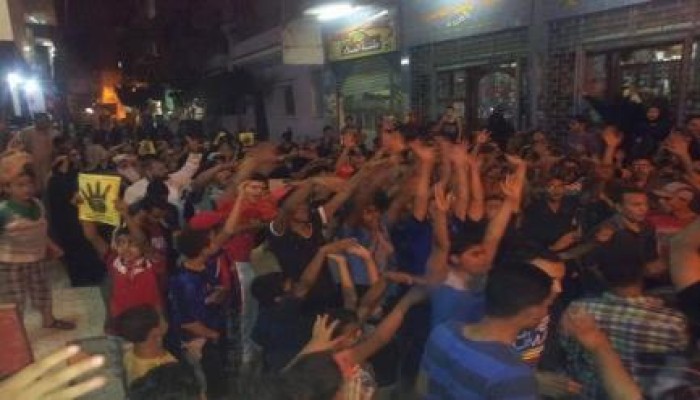 الدقهلية - بالصور : مسيرة ليلية بمنية سمنود ضد الانقلاب العسكري