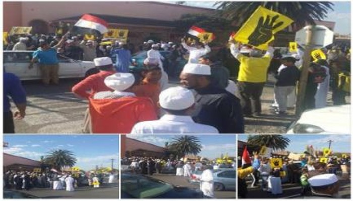 جنوب أفريقيا - بالصور : المصريون بكيب تاون ينظمون وقفة ضد الانقلاب العسكري