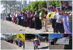 الاسكندرية - بالصور : ثوار برج العرب ينظمون سلسلة بشرية في الذكري العاشرة لمجزرة فض رابعة