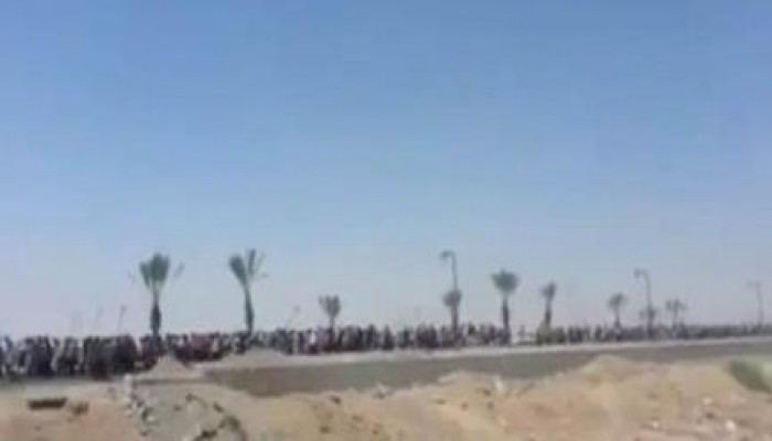 مشهد رهيب: أسرى جيش الشيعي نوري المالكي على مد البصر بالعراق (فيديو)