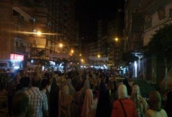 الاسكندرية - بالصور : مسيرة حاشدة لثوار المنتزة في الذكر العاشرة لمجزرة رابعة