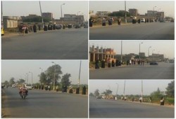 الشرقية - بالصور : سلسلة بشرية بمركز ههيا ضد الانقلاب العسكري