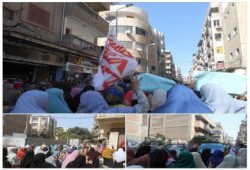 البحيرة: مسيرة مهيبة لنساء ضد الانقلاب بدمنهور تضامنا مع حرائر مصر المعتقلات (صور)