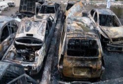 عهد الغراب حريق  يلتهم أبراج عثمان بالمعادى ويُسفر عن اشتعال 15 سيارة حديثة