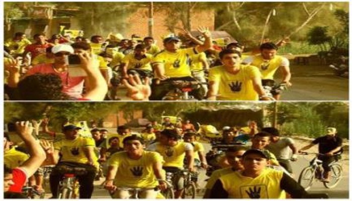 الفيوم - بالصور : مسيرة دراجات لأولتراس "نهضاوى" بسنهور القبلية بالفيوم