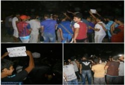 الشرقية - بالصور : مسيرة ليلية بابو حماد تنديدا بالانقلاب العسكري