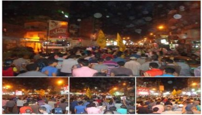 بني سويف - بالصور : ثوار مدينة بنى سويف يواصلون الحراك الثوري رفضًا للانقلاب الإرهابي‎