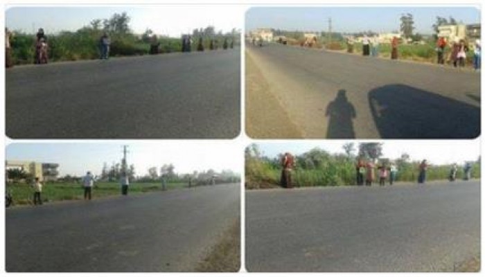 البحيرة: سلسله بشريه بأبو حمص رفضا للانقلاب و مطالبة بالقصاص للشهداء