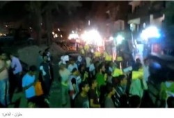 شاهد بالفيديو ابطال حلوان في مسيرة حاشدة ضد الانقلاب العسكري الدموي