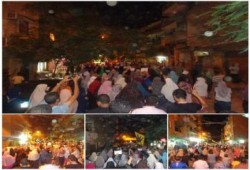 بني سويف - بالصور : ثوار مدينة بني سويف ينظمون مسيرة ليلية حاشدة ضد الانقلاب