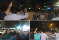 الشرقية - بالصور : مسيرة ليلية بمدينة الزقازيق ضد الانقلاب العسكري