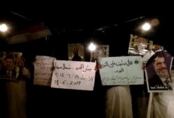 وقفة لاحرار بئرالعبد ضمن اسبوع الحرية لمصر رفضا لانقلاب العسكر