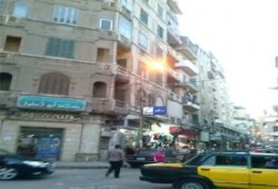 أعمدة الانارة الاسكندرية مضيئة نهارا ومظلمة ليلا