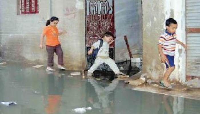 الإسكندرية: مياه الصرف الصحي تهدد سكان المندرة