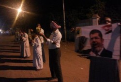 أسوان: سلسلة بشرية لثوار كوم أمبو رفضا للانقلاب