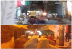 دمياط - بالصور : مسيرة ليلية ضد الانقلاب بقرية كفر البطيخ لشباب و نساء ضد الانقلاب