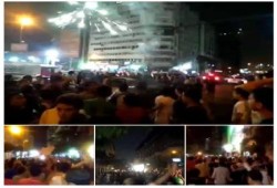 الثوار داخل ميدان ‏رمسيس‬ في قلب القاهرة رفضا للانقلاب العسكري ولأحكام الاعدام