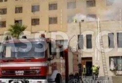 الأهالي يشعلون النار بنقطة شرطة الحجيرات بمحافظة قنا