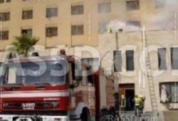 الأهالي يشعلون النار بنقطة شرطة الحجيرات بمحافظة قنا