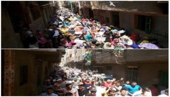 ثوار ناهيا فى مسيرة حاشدة مناهضة لحكم العسكر في جمعة "مصر مش معسكر"