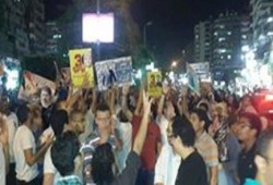 أهالي مدينة نصر يحتشدون للمرة الثانية ضد الانقلاب