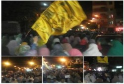 ‏بني سويف‬ بالصور:مسيرة ليليةلرافضي الانقلاب بمدينة بني سويف ضمن حراك جمعة ‫#‏مصر_مش_معسكر