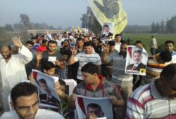 كفرالشيخ - بالصور : مسيرة صباحية حاشدة لثوار دسوق ضد العسكر وحربة على الاسلام