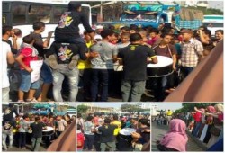 الشرقية - بالصور : شباب ضد الانقلاب ينظم مسيرة حاشدة بفاقوس